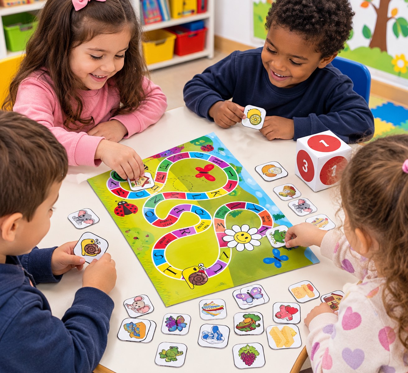 Jogo Trilha do Alfabeto para Alfabetização — amostra 2: Jogo pedagógico lúdico e divertido que auxilia as crianças no…