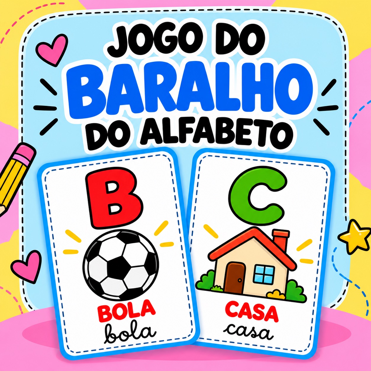 Jogos - Memória do Alfabeto e Baralho do Alfabeto — amostra 2: Transforme o processo de alfabetização em um momento…