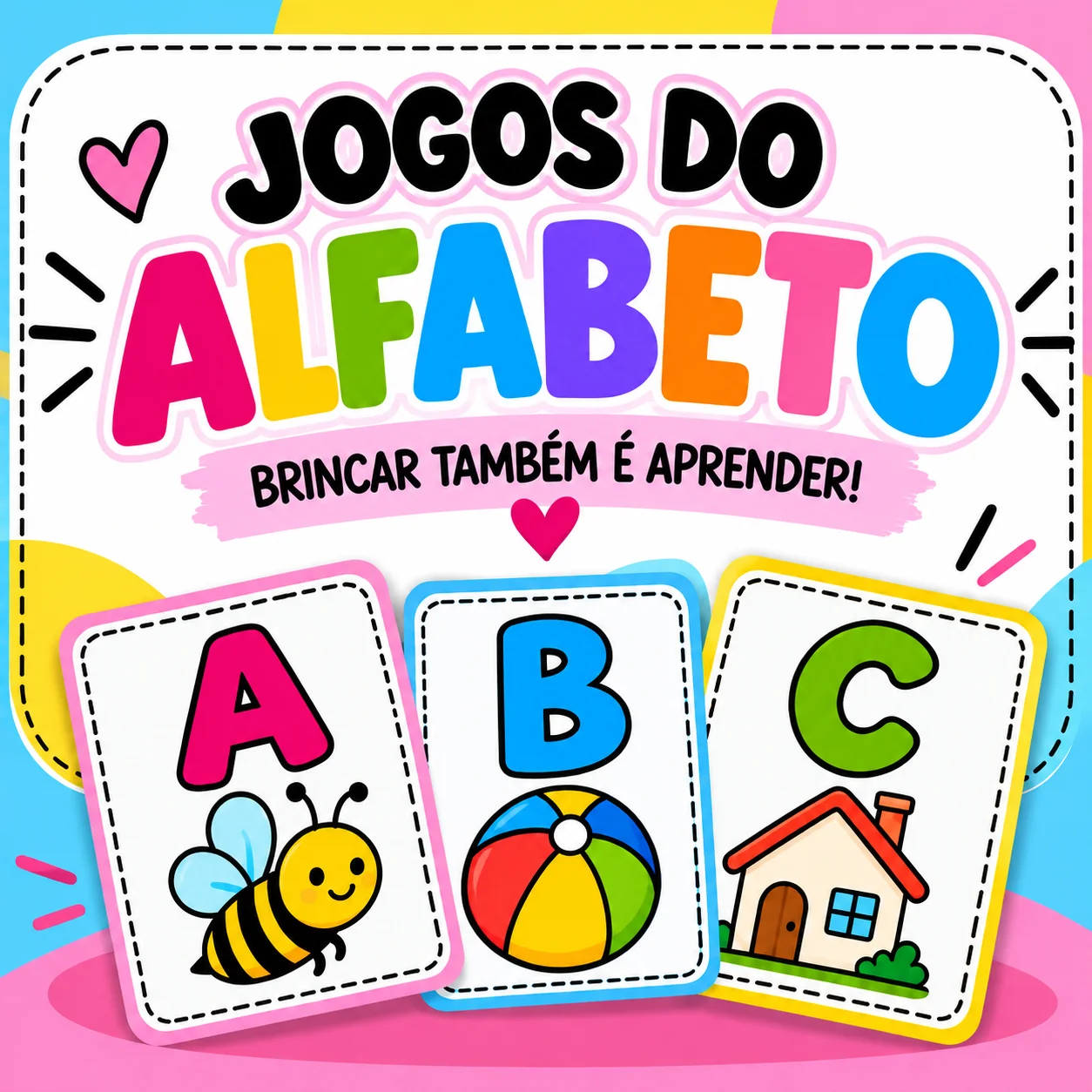Jogos - Memória do Alfabeto e Baralho do Alfabeto — capa do material