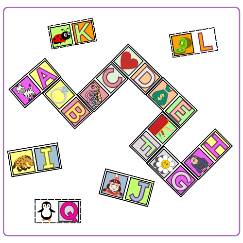 Jogos pedagógicos em PDF: kit com 16 jogos e brinde matemático — amostra 7: Explore letras, sílabas, rimas e conceitos…