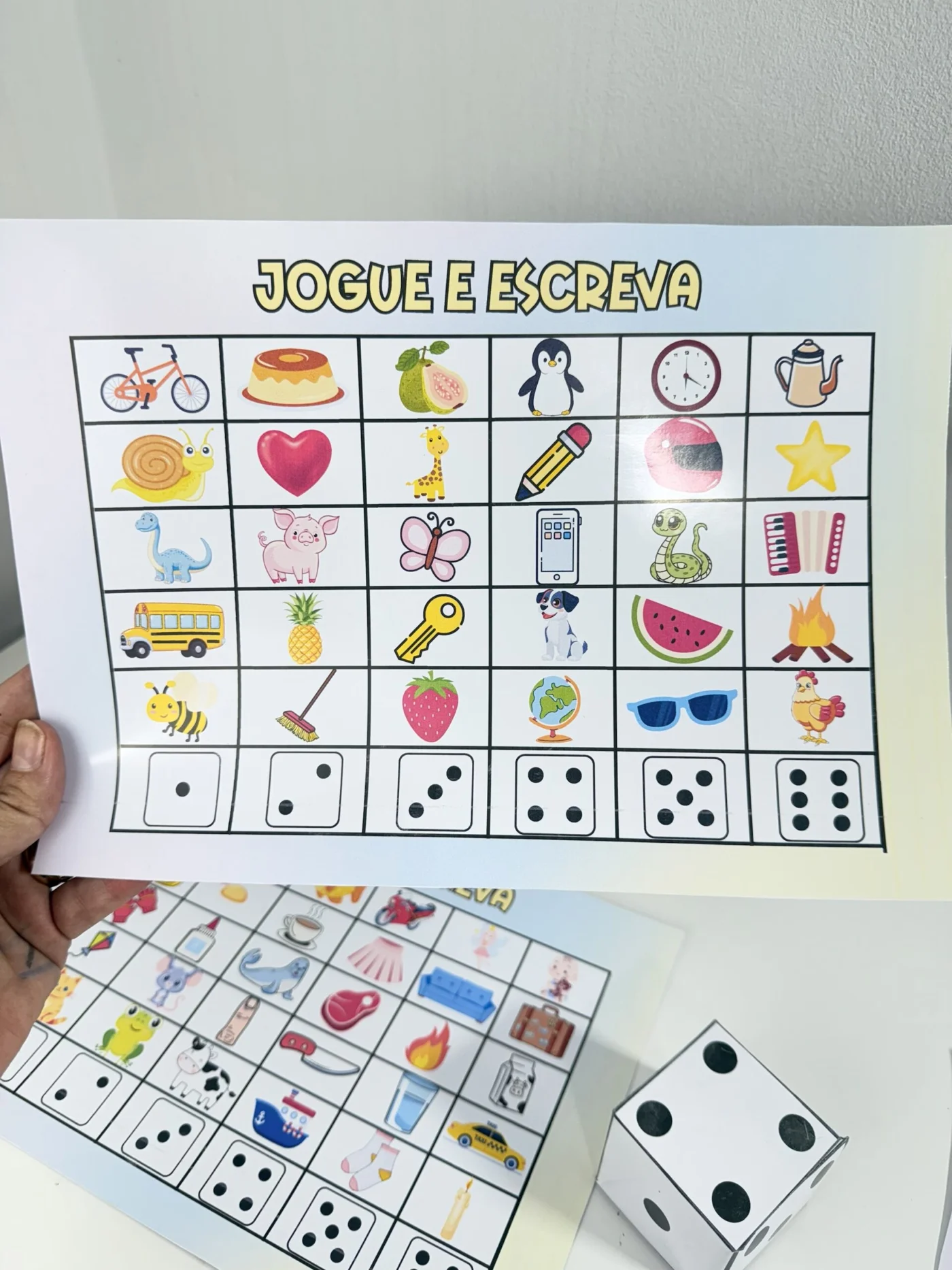 Jogue e escreva — amostra 2: *Jogo Educativo “Jogue e Escreva”* Atividade divertida 🎉 para crianças aprenderem a escrever…
