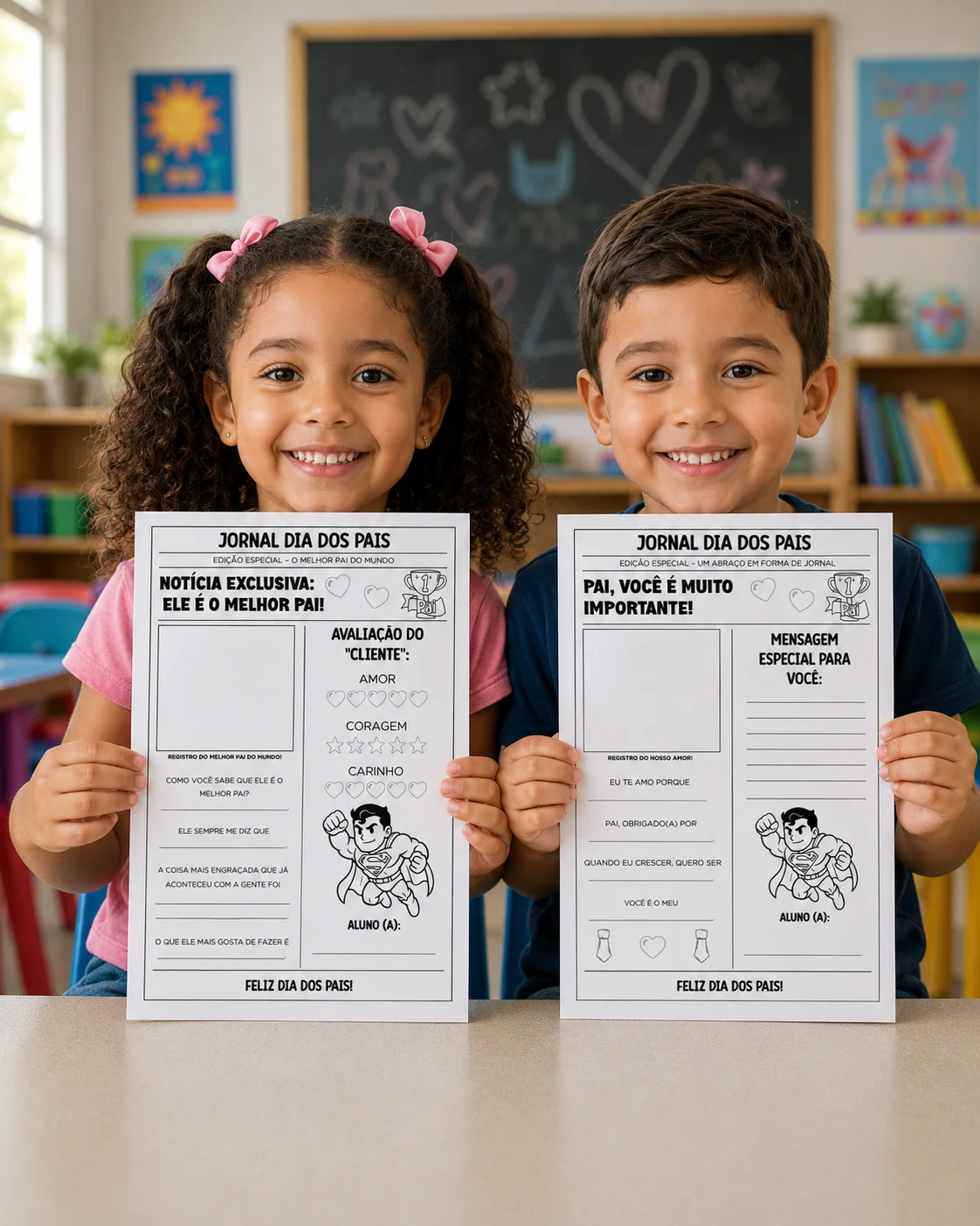 JORNAIS DIA DOS PAIS – PDF para Imprimir — Datas comemorativas para Educação Infantil: Uma lembrança criativa e divertida…