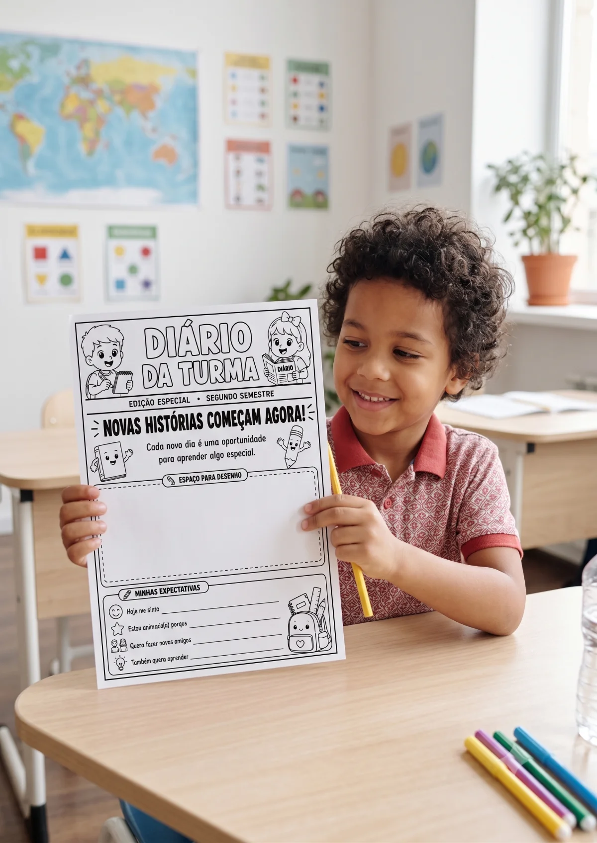Jornais volta às aulas – PDF para Imprimir — amostra 2: Torne o retorno das férias ainda mais divertido com este material… Jornais volta às aulas – PDF para Imprimir — amostra 2: Torne o retorno das férias ainda mais divertido com este material…