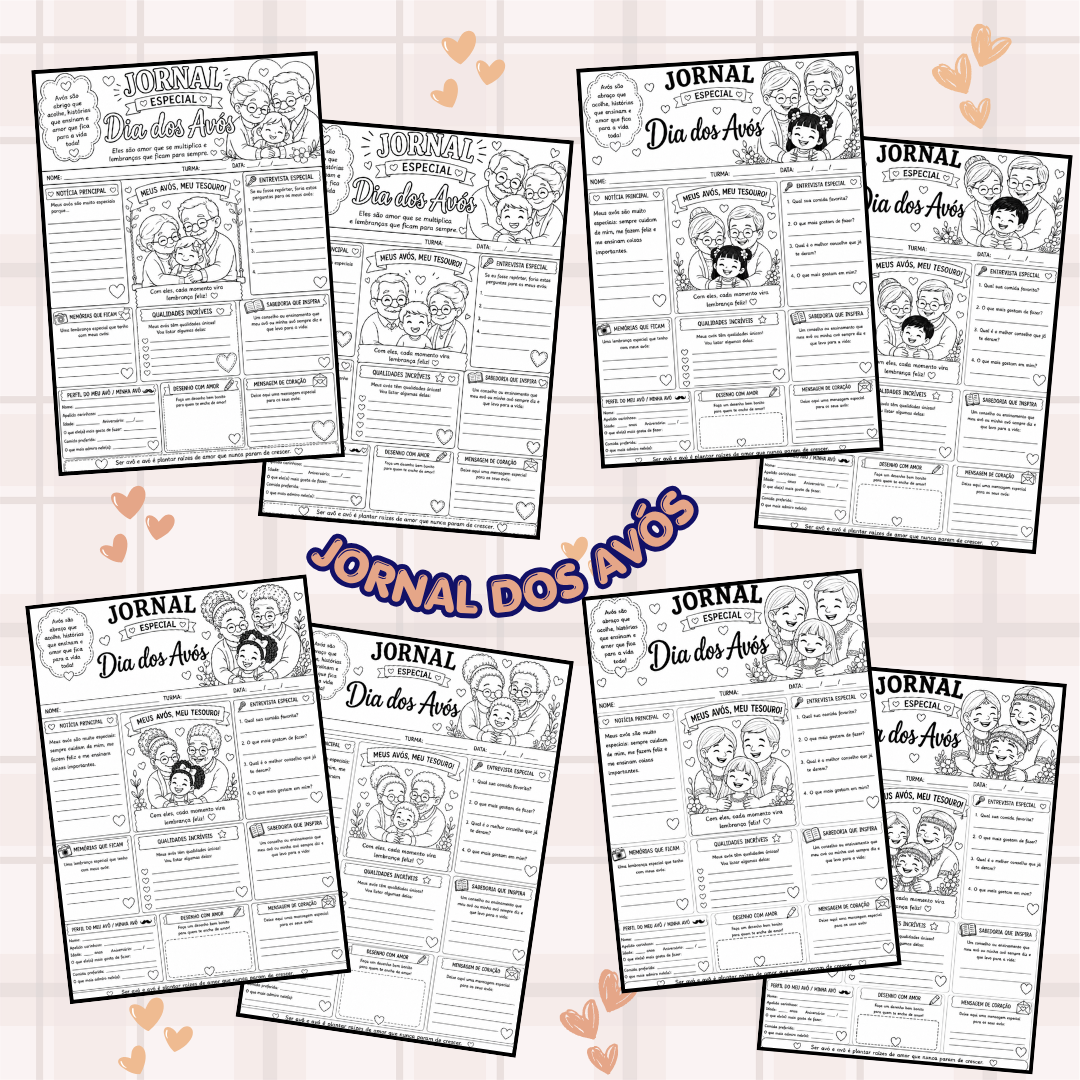 Jornal do dia dos avós – PDF para Imprimir | Educação Infantil — amostra 3: Para quem é indicado