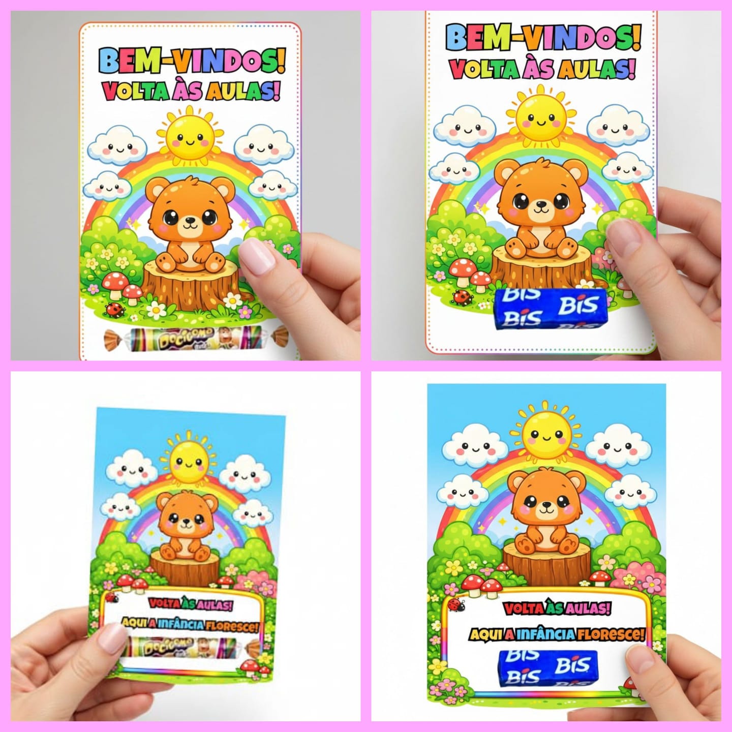 Kit 1º dia de aula para berçário: ursinhos – Material Pedagógico — amostra 1: O que vem no material Kit 1º dia de aula para berçário: ursinhos – Material Pedagógico — amostra 1: O que vem no material