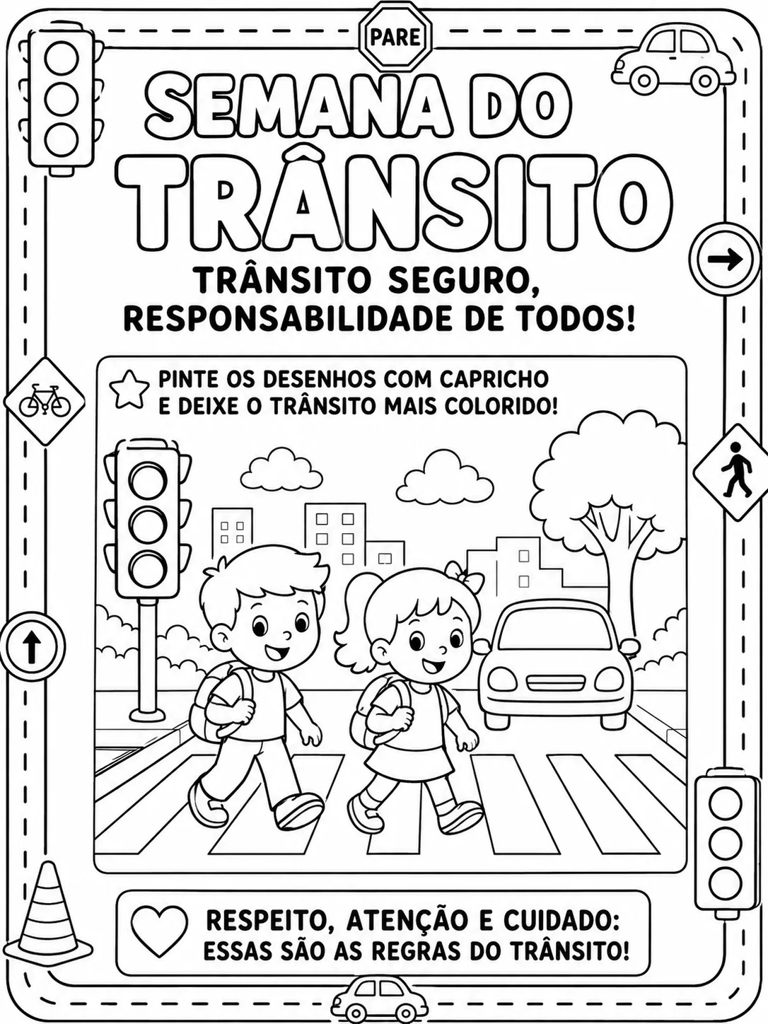 🚦✨ KIT 3 ATIVIDADES EDUCAÇÃO PARA O TRÂNSITO – EDUCAÇÃO INFANTIL ✨🚗 — amostra 2: 🚦✨ KIT EDUCAÇÃO PARA O TRÂNSITO –…
