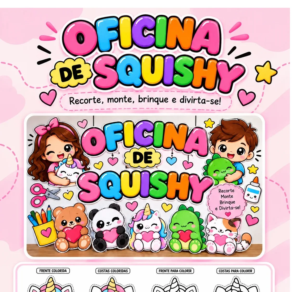 Kit 5 Oficinas para Educação Infantil e Alfabetização | Arquivos PDF — amostra 2: Kit com 5 oficinas pedagógicas para…