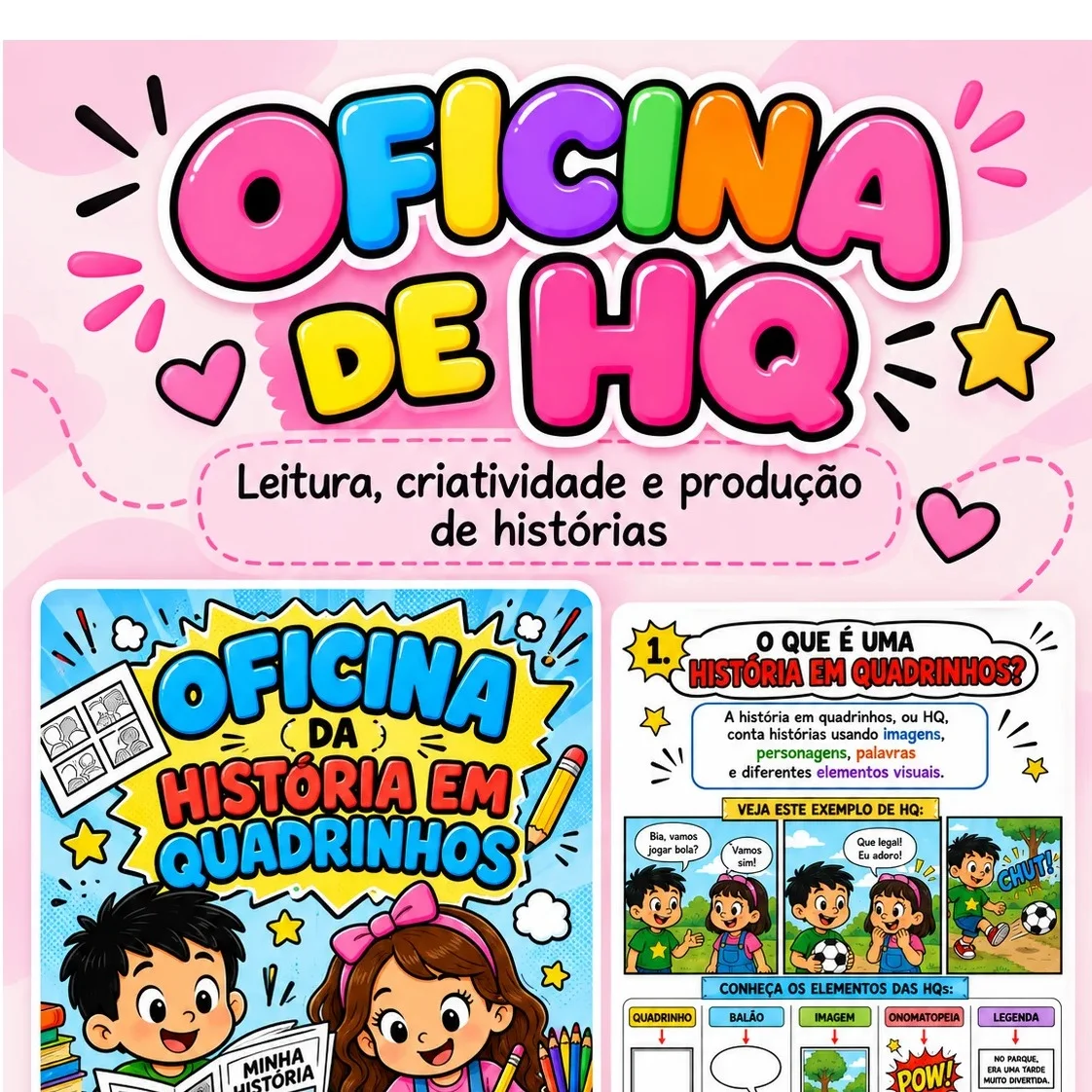 Kit 5 Oficinas para Educação Infantil e Alfabetização | Arquivos PDF — amostra 4: Kit com 5 oficinas pedagógicas para…