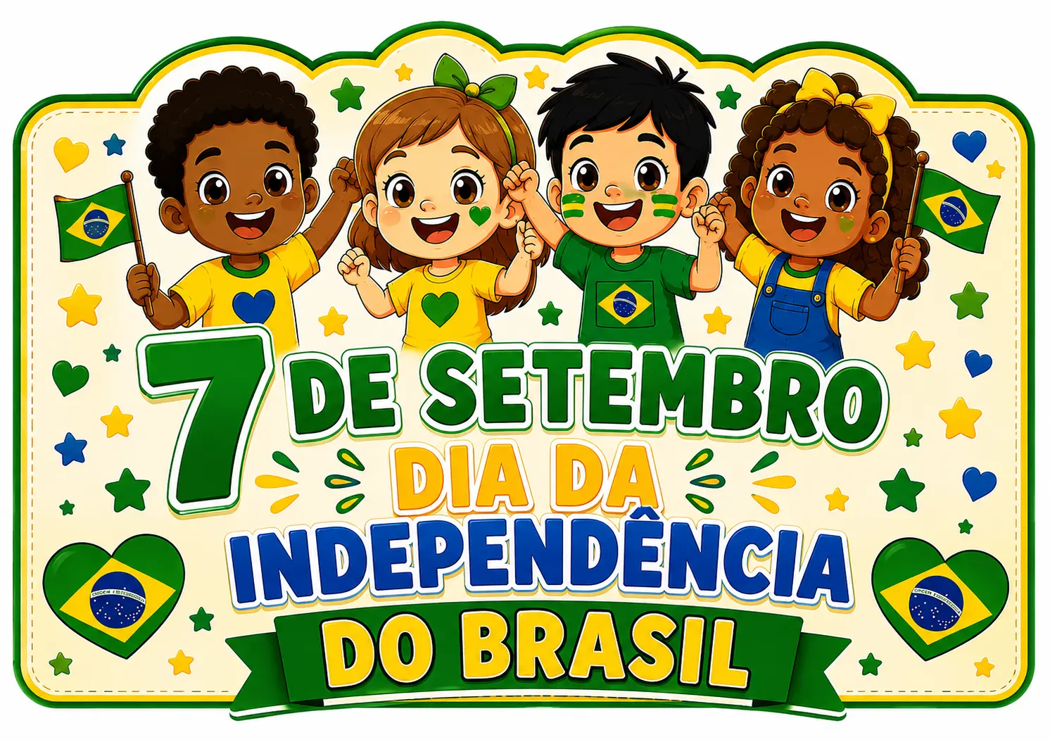 KIT 7 DE SETEMBRO ATIVIDADES + ORNAMENTOS - EDUCAÇÃO INFANTIL — Alfabetização para Educação Infantil: 💚💛 O kit inclui…