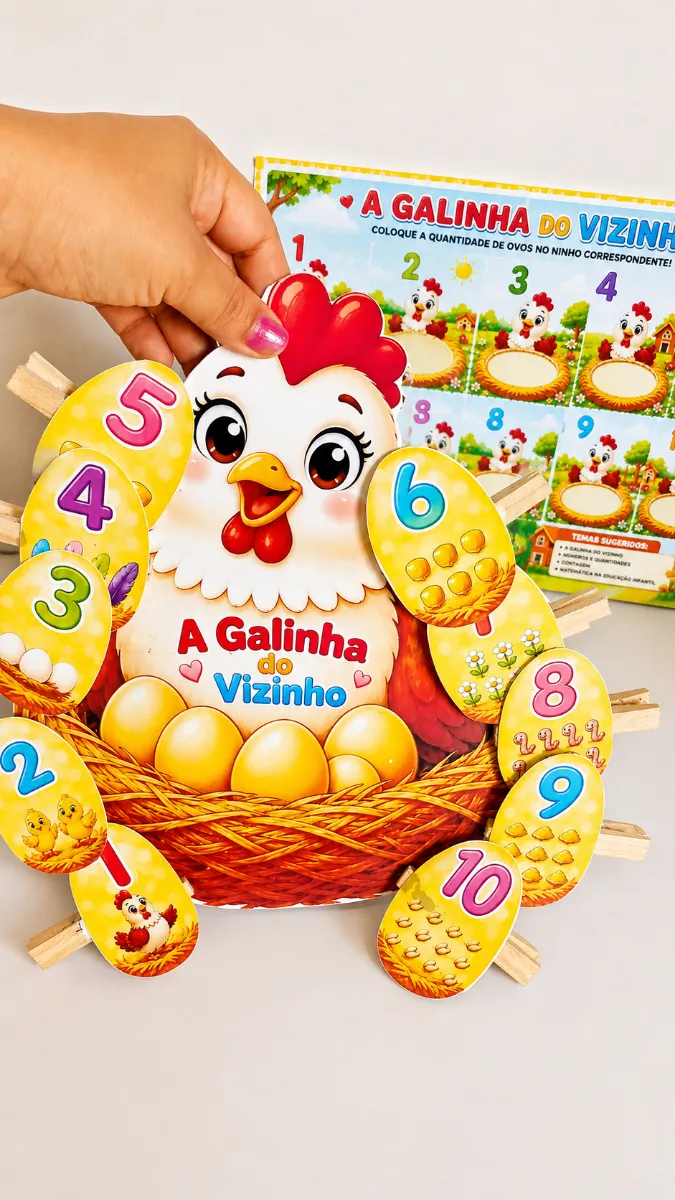 Kit A Galinha Do Vizinho – Contagem E Número de 1 À 10 — amostra 6: Kit A Galinha do Vizinho para trabalhar números e…