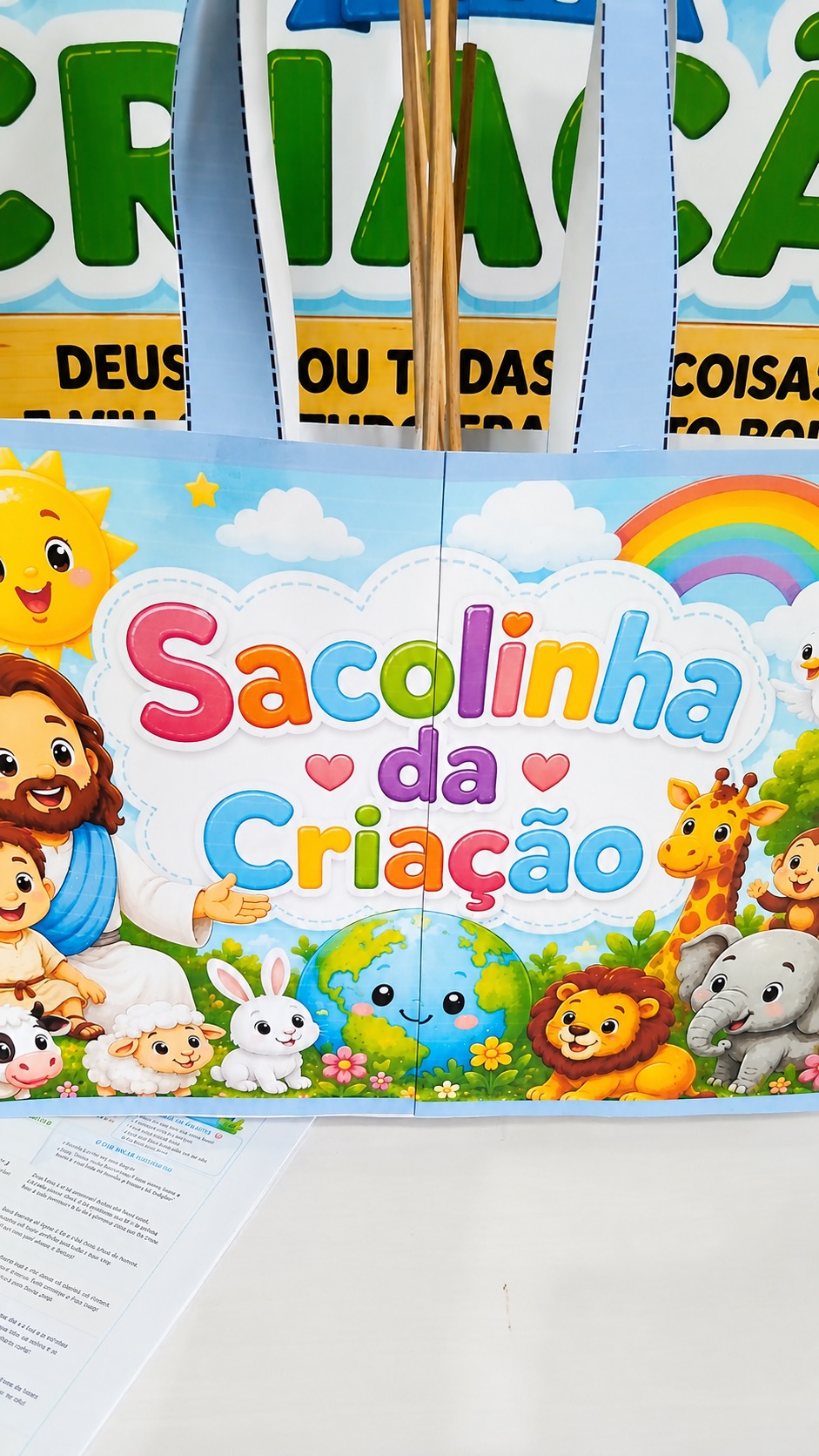Kit A Grande Aventura da Criação – Bíblico Infantil — amostra 3: Um kit cristão completo e encantador para ensinar às…
