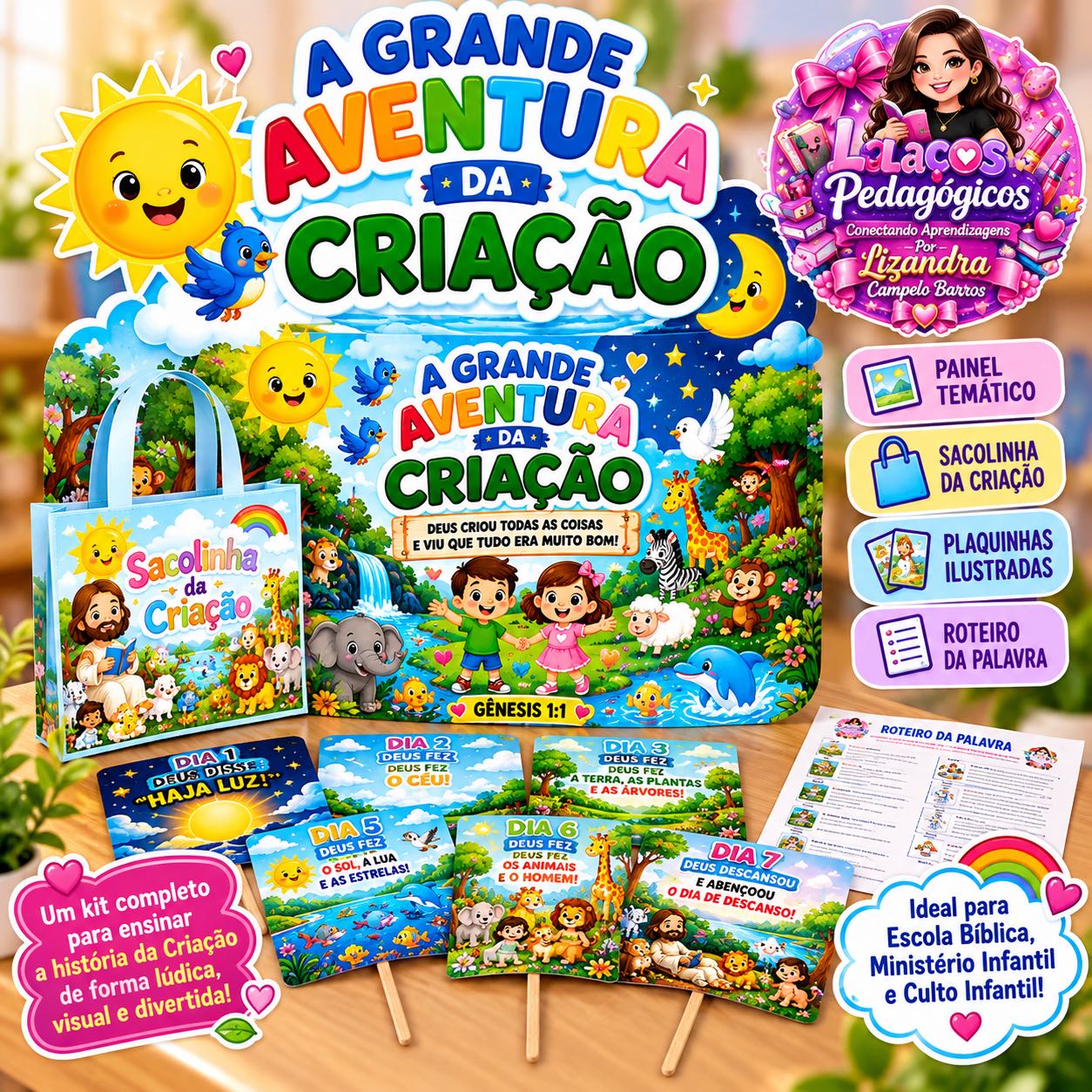 Kit A Grande Aventura da Criação – Bíblico Infantil — capa do material