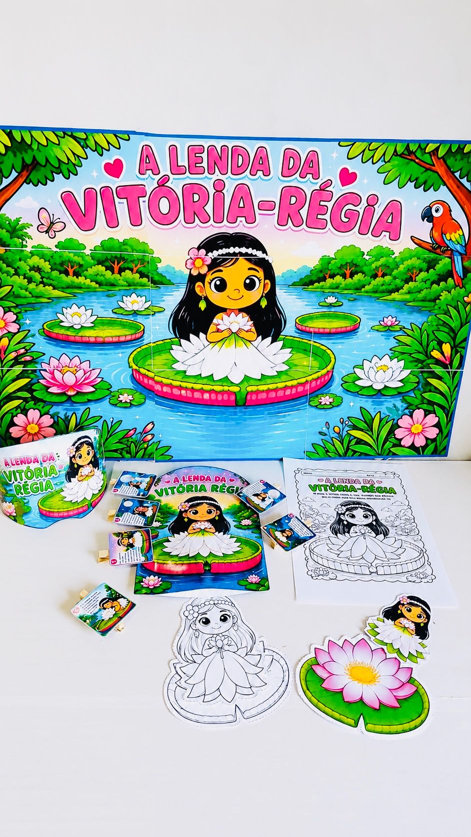 Kit A Lenda da Vitória-Régia: Atividades Folclore — amostra 2: Conheça a encantadora Lenda da Vitória-Régia