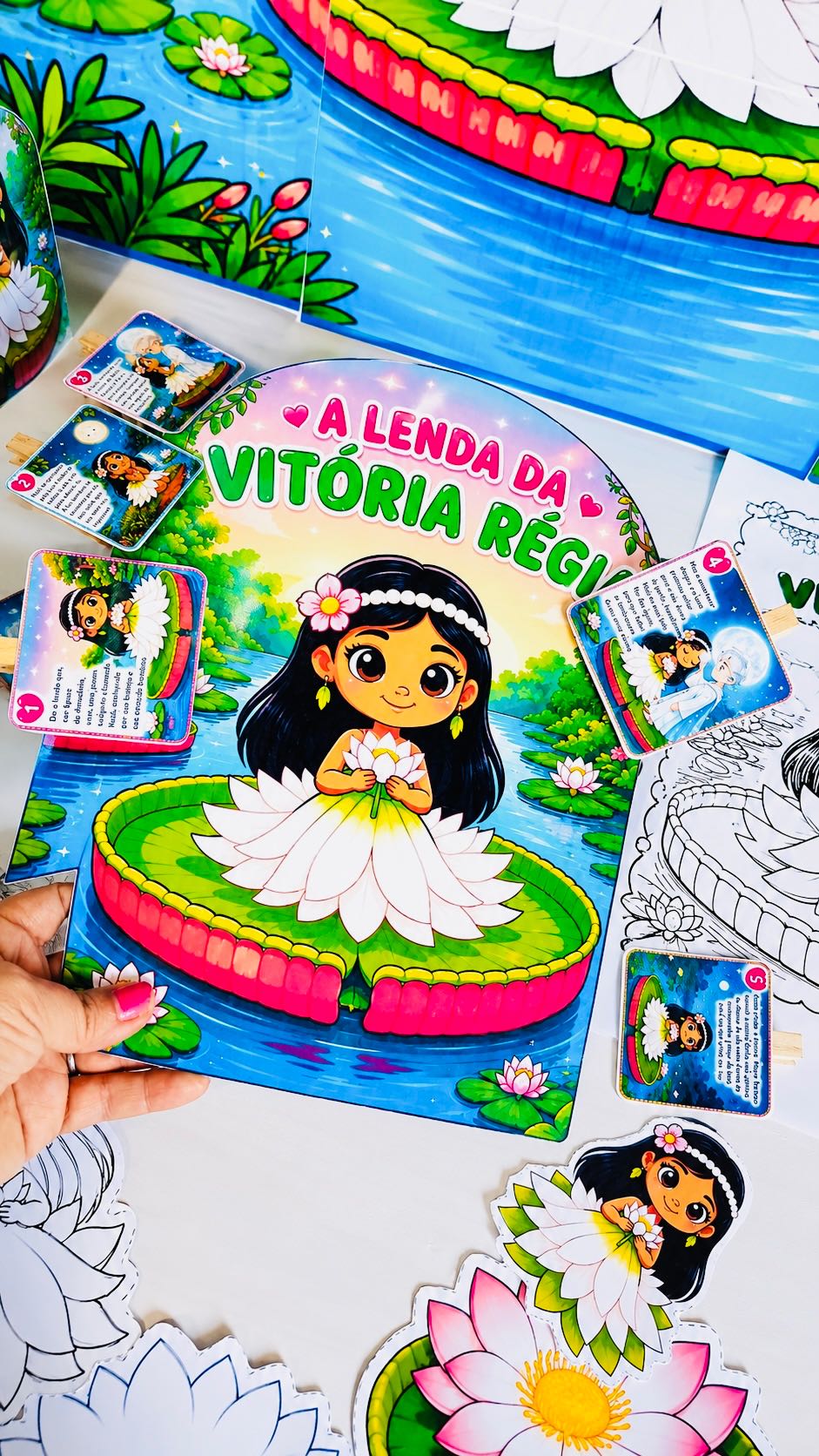 Kit A Lenda da Vitória-Régia: Atividades Folclore — amostra 3: Conheça a encantadora Lenda da Vitória-Régia