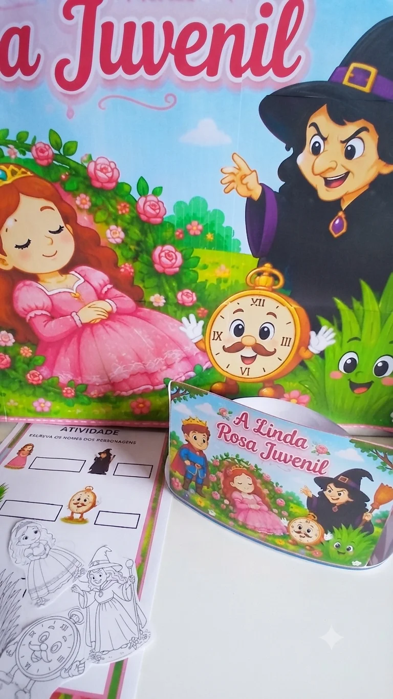 Kit A Linda Rosa Juvenil em PDF | Recurso Pedagógico para Educação Infantil — amostra 1: Encante as crianças com este Kit…