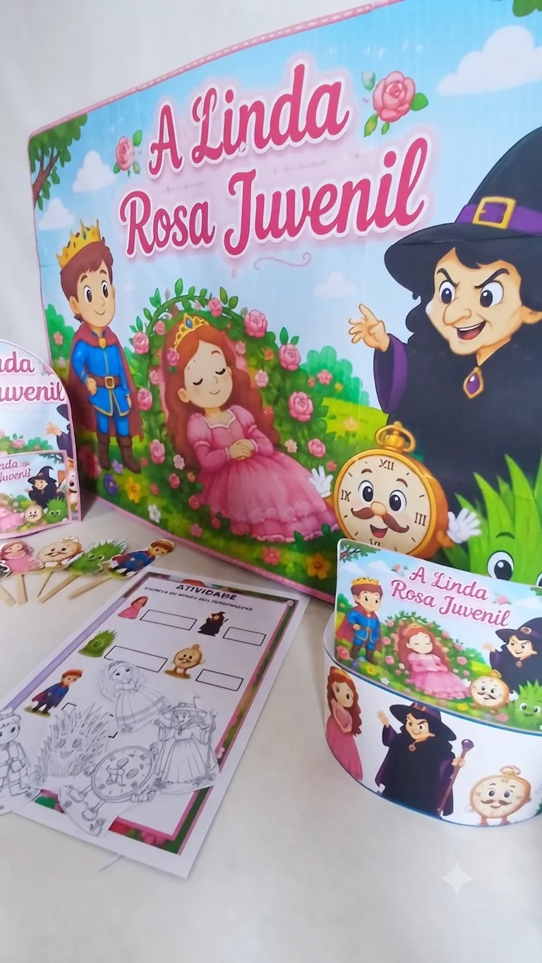 Kit A Linda Rosa Juvenil em PDF | Recurso Pedagógico para Educação Infantil — amostra 3: Encante as crianças com este Kit…