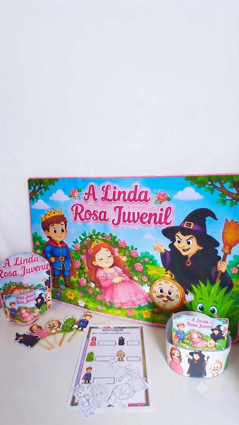 Kit A Linda Rosa Juvenil em PDF | Recurso Pedagógico para Educação Infantil — amostra 4: Encante as crianças com este Kit…