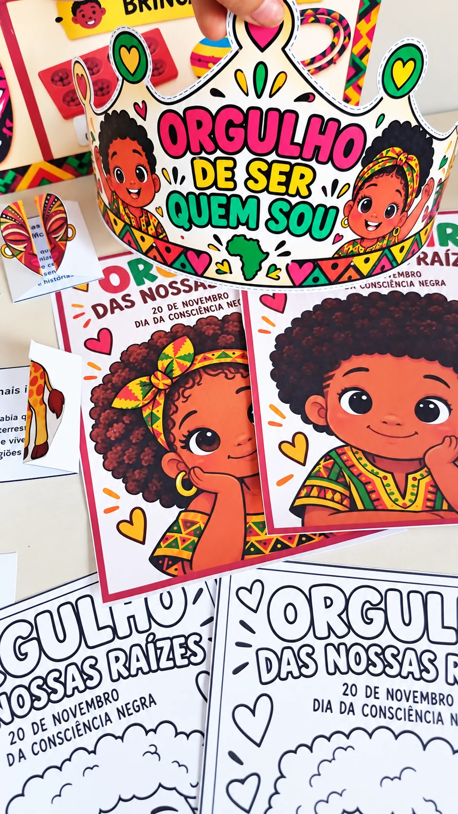 Kit África – Consciência Negra, Painel e Atividades PDF — amostra 3: 🎯 OBJETIVOS PEDAGÓGICOS