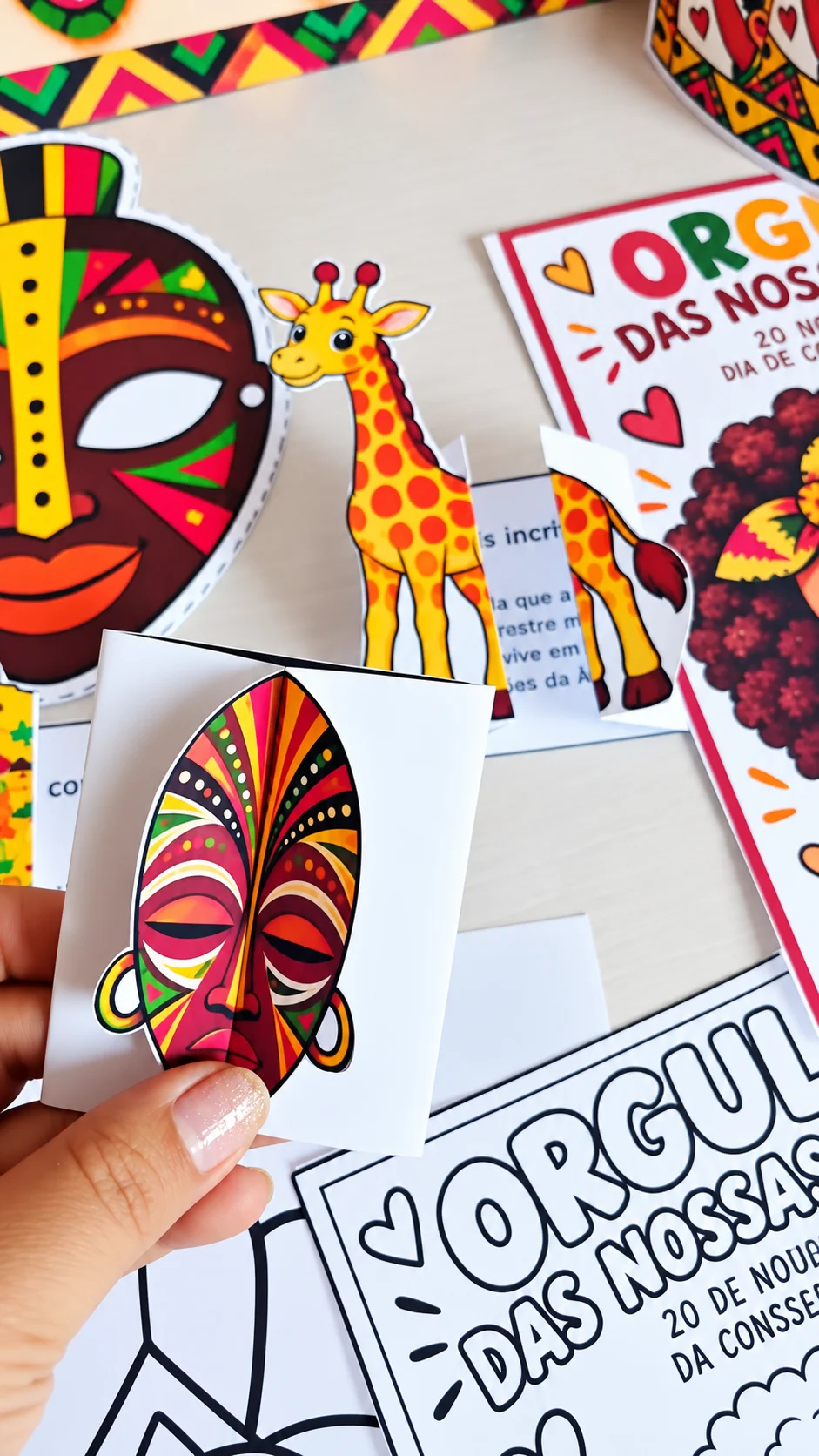 Kit África Diversidade Cultural e Painel Escolar PDF — amostra 3: Kit África com painel em 9 folhas, jogo da memória,… Kit África Diversidade Cultural e Painel Escolar PDF — amostra 3: Kit África com painel em 9 folhas, jogo da memória,…