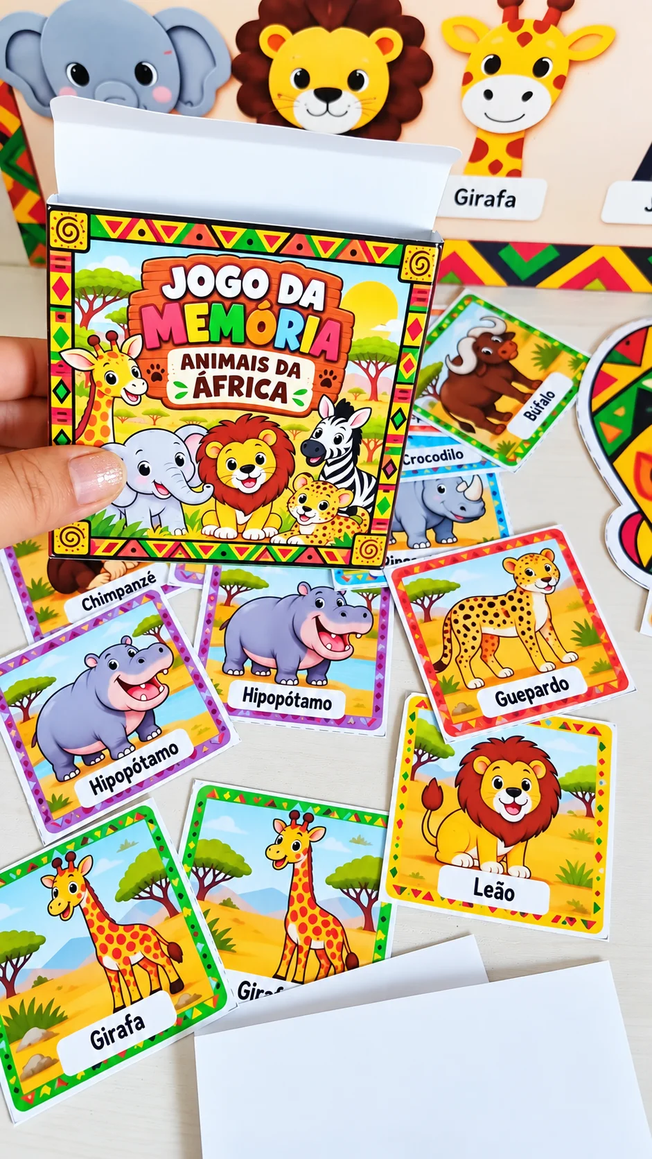 Kit África Diversidade Cultural e Painel Escolar PDF — amostra 4: Kit África com painel em 9 folhas, jogo da memória,… Kit África Diversidade Cultural e Painel Escolar PDF — amostra 4: Kit África com painel em 9 folhas, jogo da memória,…