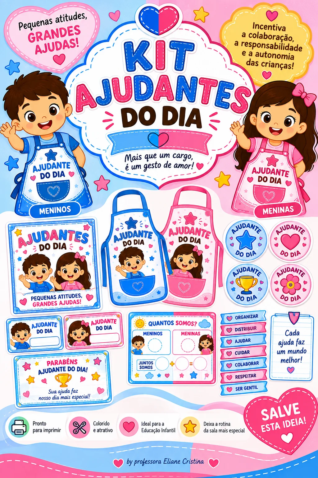 KIT AJUDANTES DO DIA 🩷💙 Um kit pedagógico lúdico 🌟 PDF PLR — amostra 1: 💙🩷 KIT AJUDANTES DO DIA 🩷💙 Um kit pedagógico…