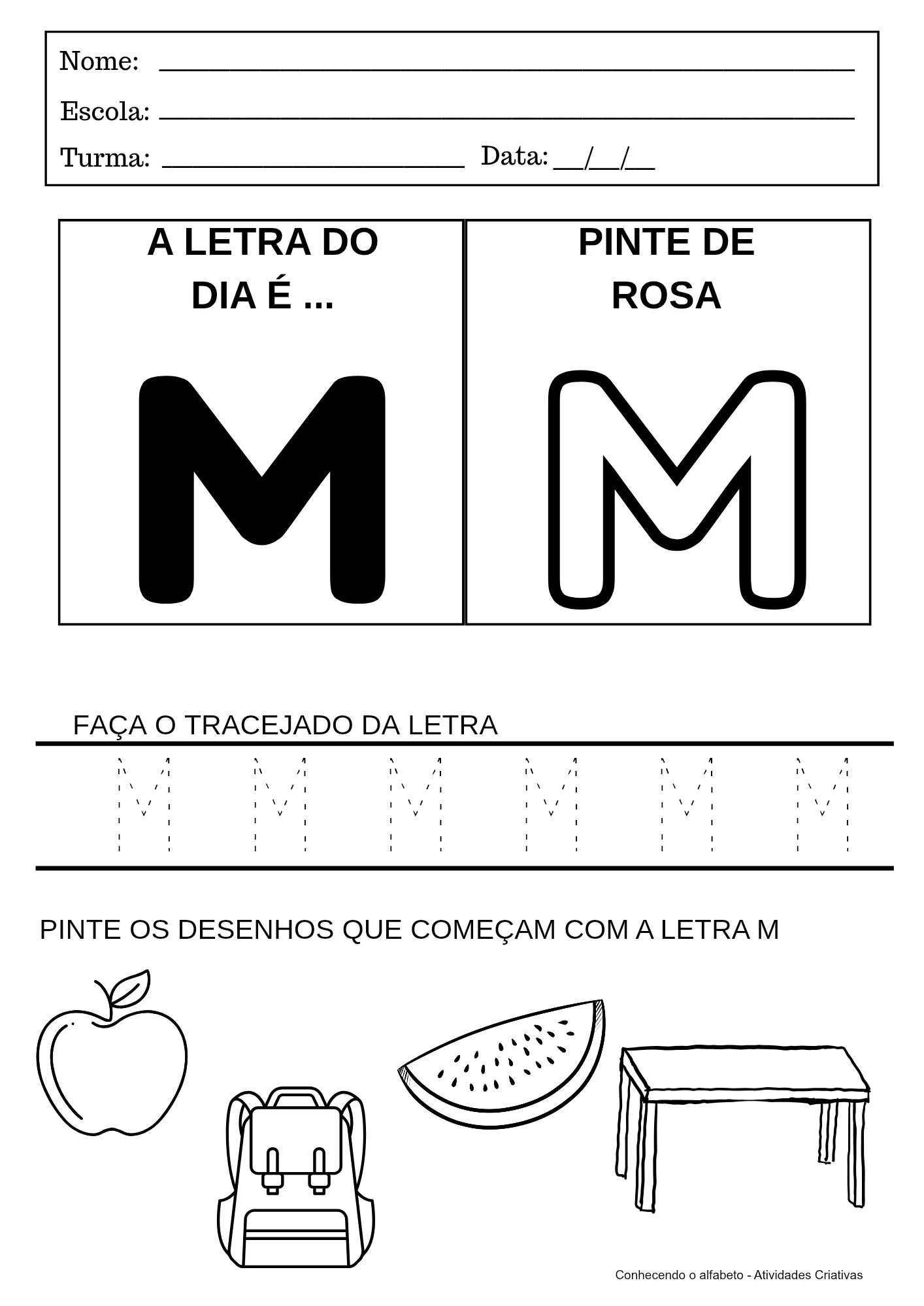 Kit Alfabeto + Certificado | Educação Infantil — amostra 3: Um material completo e divertido para trabalhar o alfabeto e as…