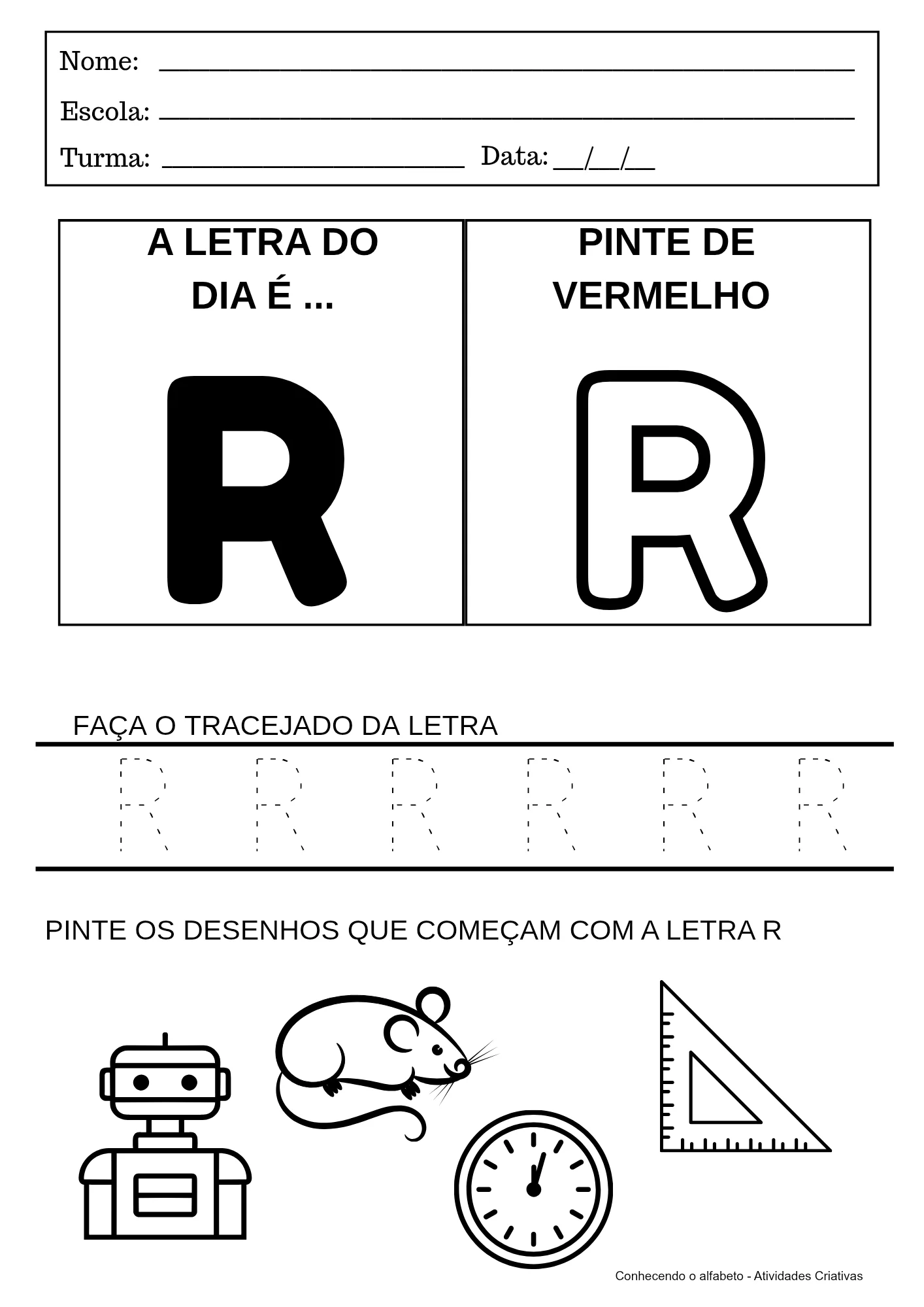 Kit Alfabeto + Certificado | Educação Infantil — amostra 5: Um material completo e divertido para trabalhar o alfabeto e as…