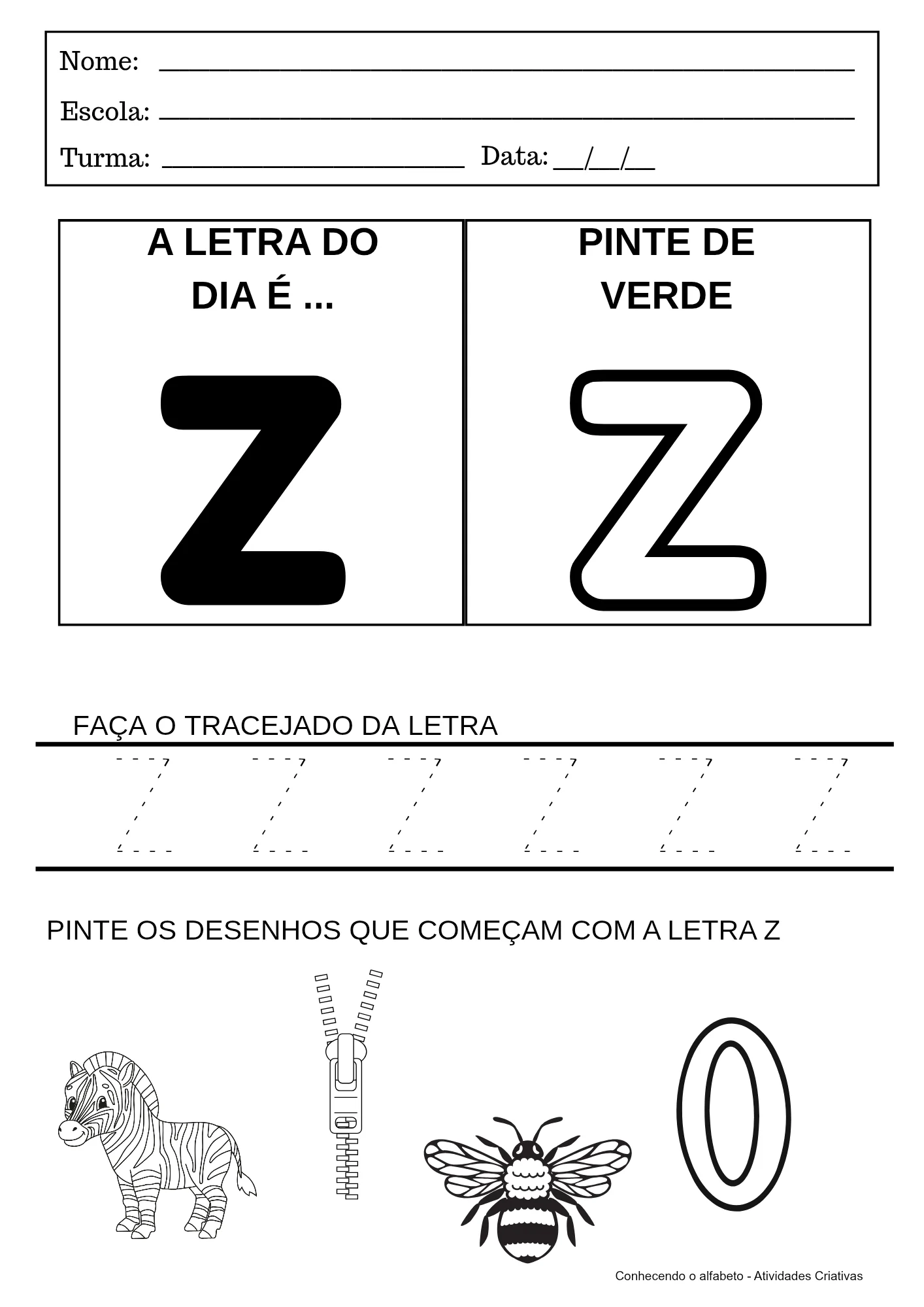 Kit Alfabeto + Certificado | Educação Infantil — amostra 7: Um material completo e divertido para trabalhar o alfabeto e as…