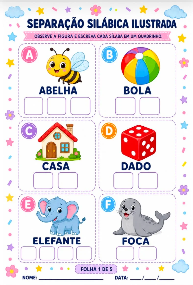 Kit Alfabeto Divertido — amostra 5: KIT ALFABETO DIVERTIDO Aprender as letras ficou muito mais colorido, lúdico e envolvente