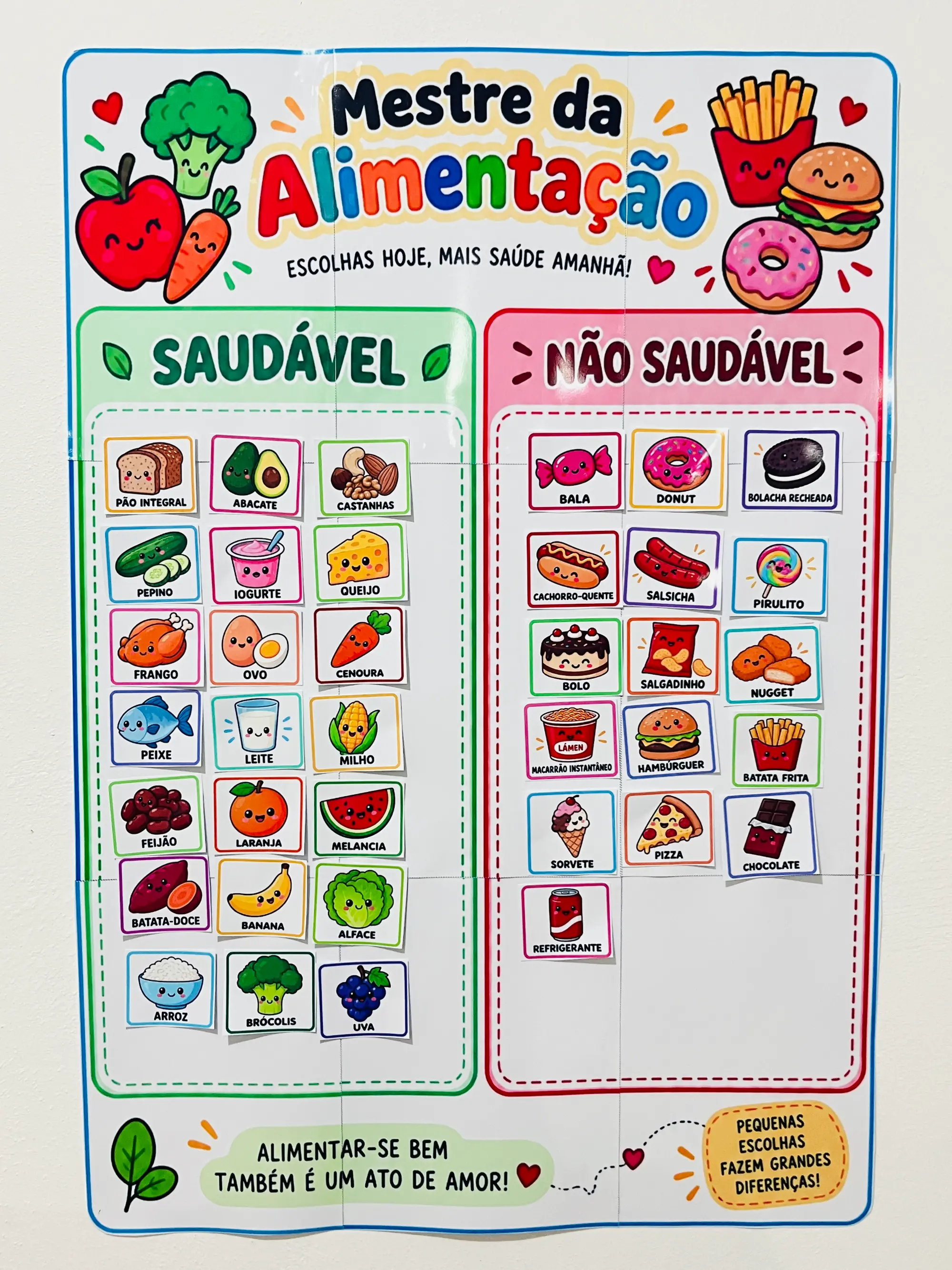 Kit Alimentação Saudável – Atividades Interativas para Imprimir — amostra 1: Kit Alimentação Saudável com atividades…