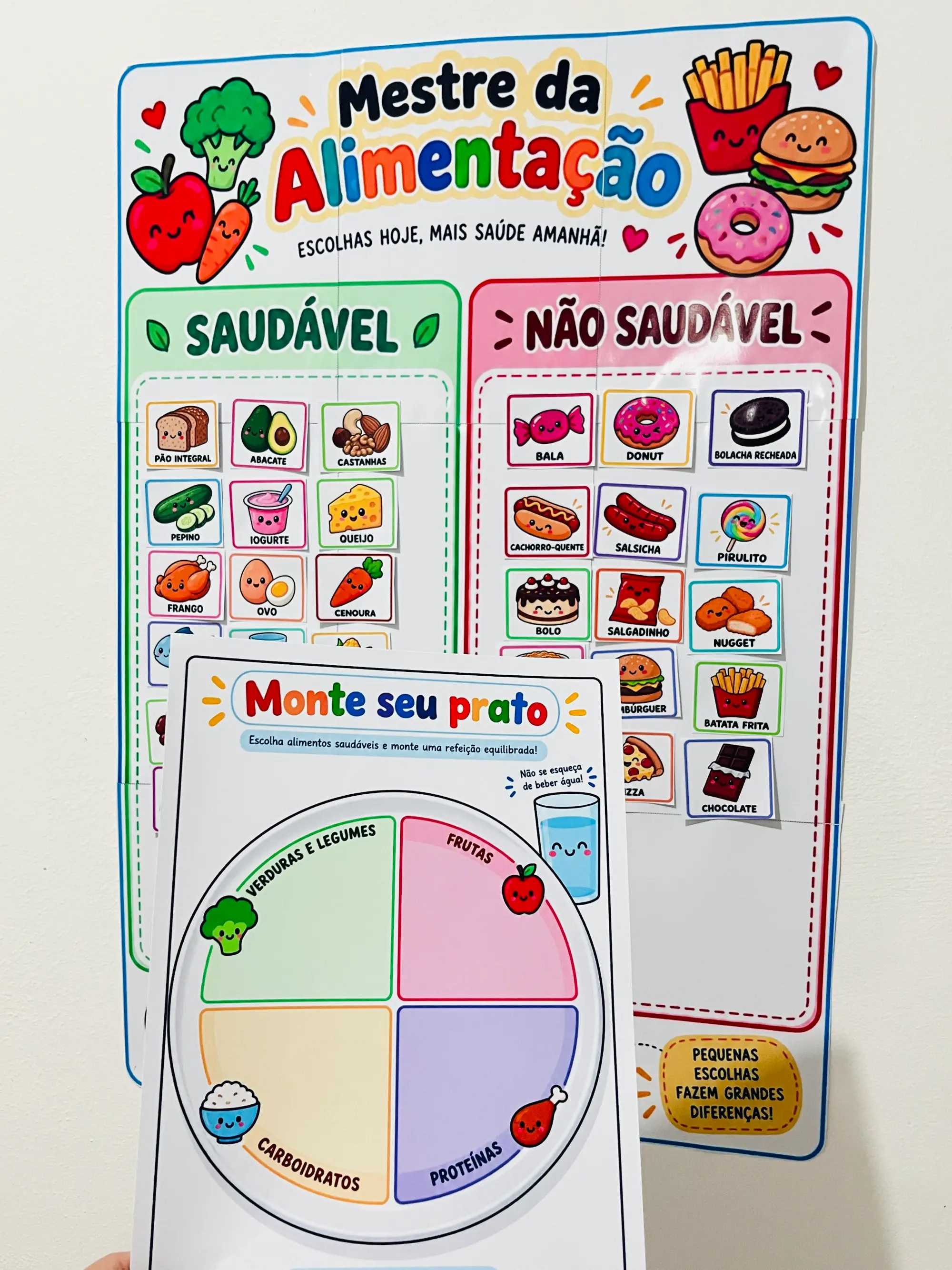 Kit Alimentação Saudável – Atividades Interativas para Imprimir — amostra 4: Kit Alimentação Saudável com atividades…