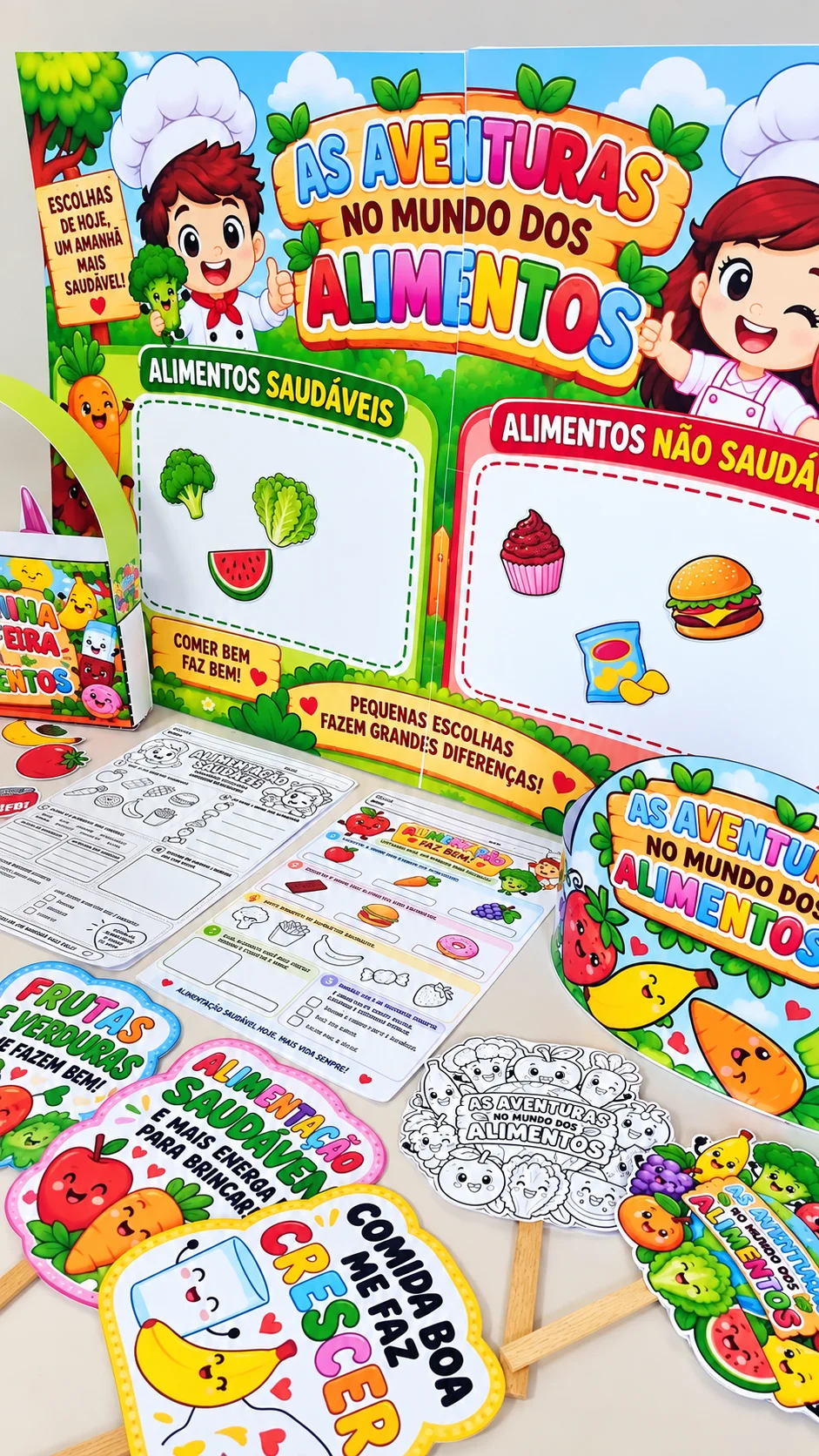 Kit Alimentação Saudável – Dia Mundial da Alimentação Saudável — amostra 3: Um recurso lúdico e interativo para ensinar as… Kit Alimentação Saudável – Dia Mundial da Alimentação Saudável — amostra 3: Um recurso lúdico e interativo para ensinar as…