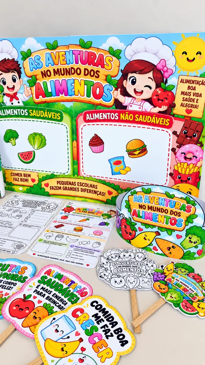 Kit Alimentação Saudável – Dia Mundial da Alimentação — amostra 2: 🎯 O material contém