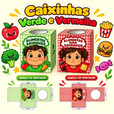 Kit Alimentação Saudável para Educação Infantil . — amostra 2: Kit Alimentação Saudável em PDF com 33 páginas, painel…