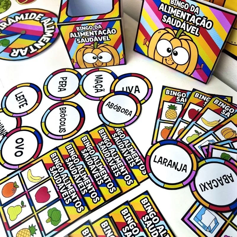 Kit Alimentação Saudável para Educação Infantil | Atividades e Jogos em PDF — amostra 3: Este kit contém atividades lúdicas…