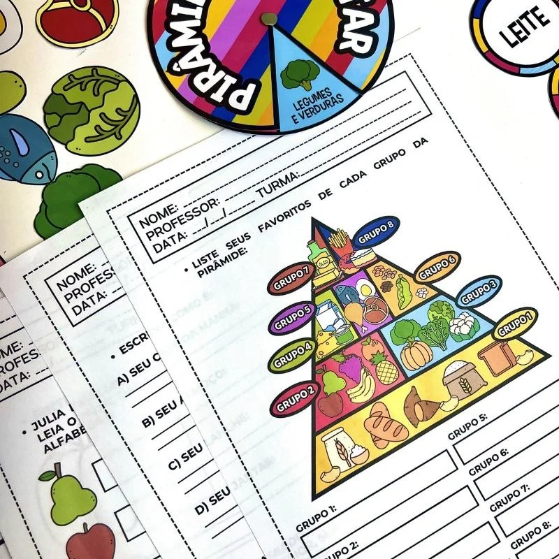 Kit Alimentação Saudável para Educação Infantil | Atividades e Jogos em PDF — amostra 5: Este kit contém atividades lúdicas…
