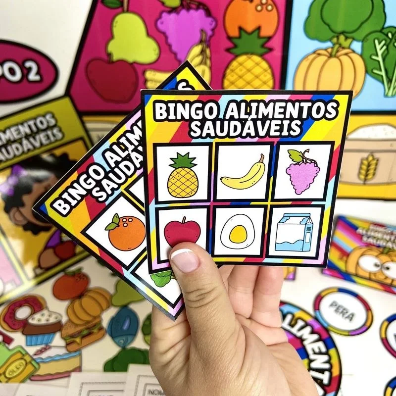 Kit Alimentação Saudável para Educação Infantil | Atividades e Jogos em PDF — amostra 6: Este kit contém atividades lúdicas…