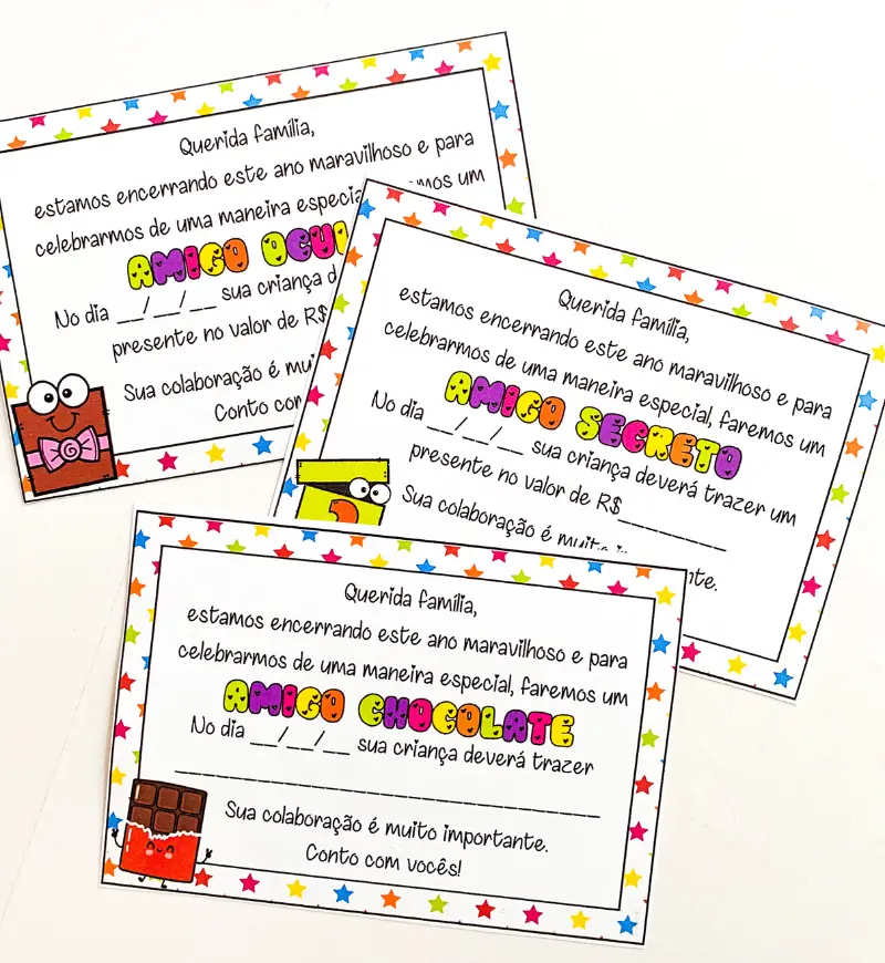 Kit Amigo Secreto/Oculto – PDF para Imprimir — amostra 6: Kit Amigo Fim de Ano - A Diversão Está Garantida Kit Amigo Secreto/Oculto – PDF para Imprimir — amostra 6: Kit Amigo Fim de Ano - A Diversão Está Garantida
