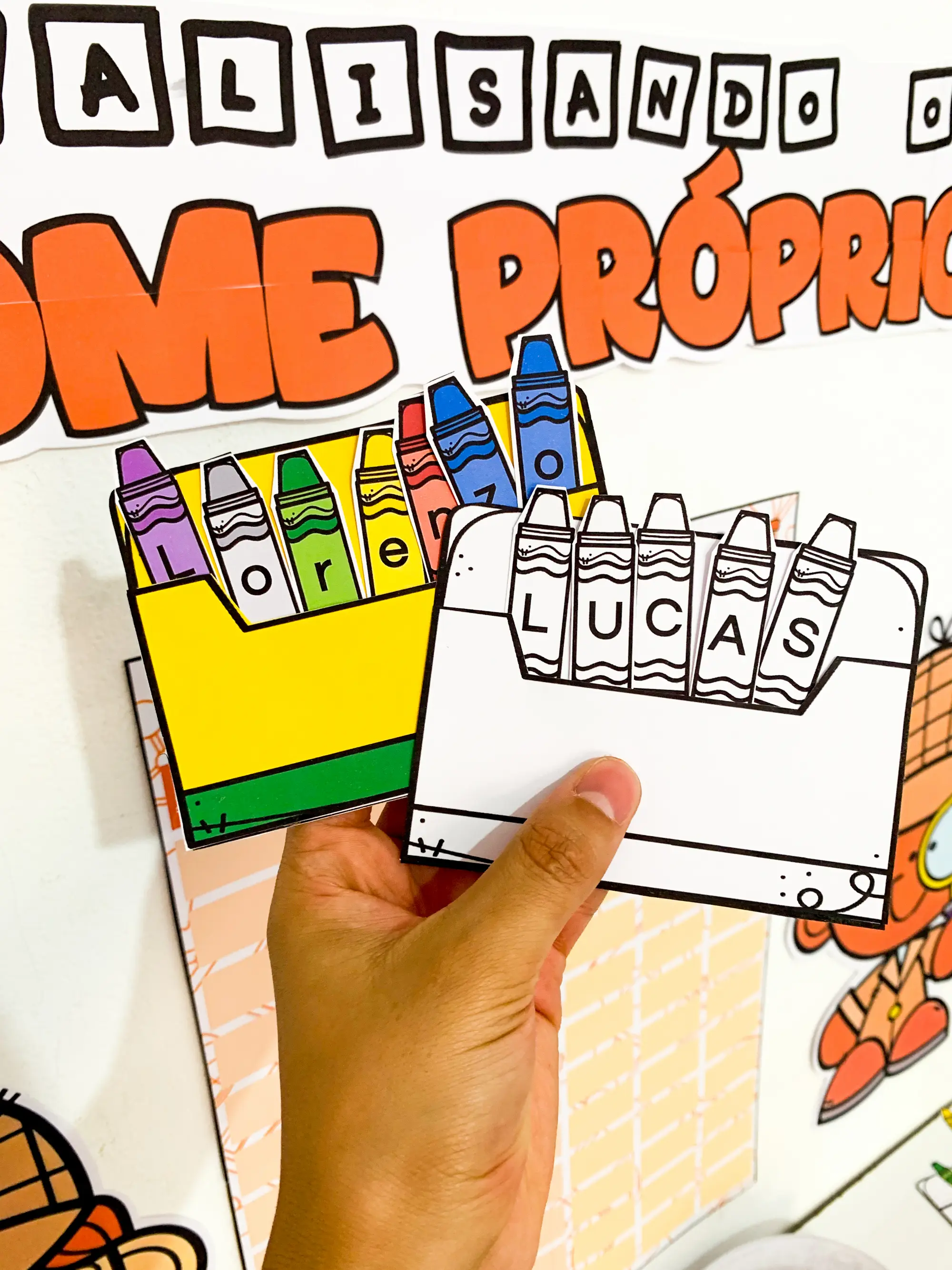 Kit Analisando o Nome Próprio | Educação Infantil — amostra 3: Material super completo e com itens editáveis para você…