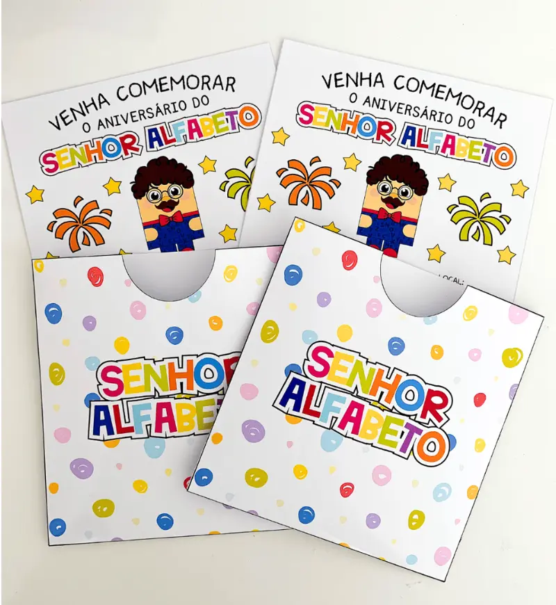 Kit Aniversário do Seu Alfabeto em PDF para Educação Infantil — amostra 6: Prepare uma vivência com letras na Educação…