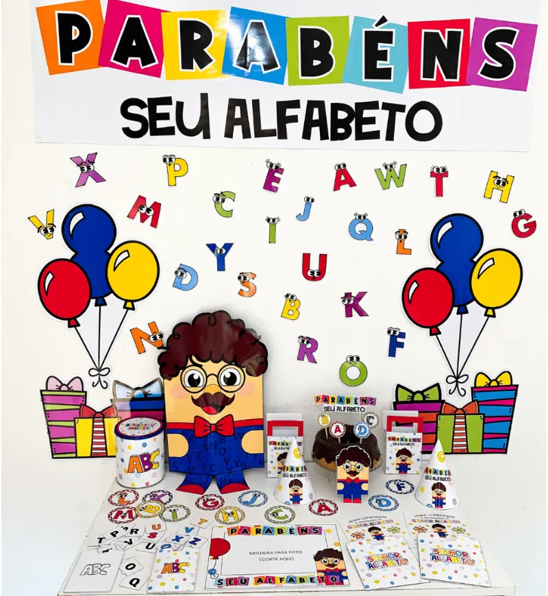 Kit Aniversário do Seu Alfabeto em PDF para Educação Infantil — Alfabetização para Educação Infantil: Prepare uma vivência…