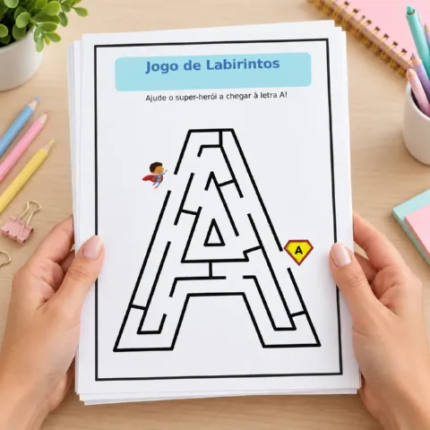 Kit Atenção e Raciocínio Infantil: Jogos e Atividades Cognitiva — amostra 2: Coleção de atividades infantis educativas em…