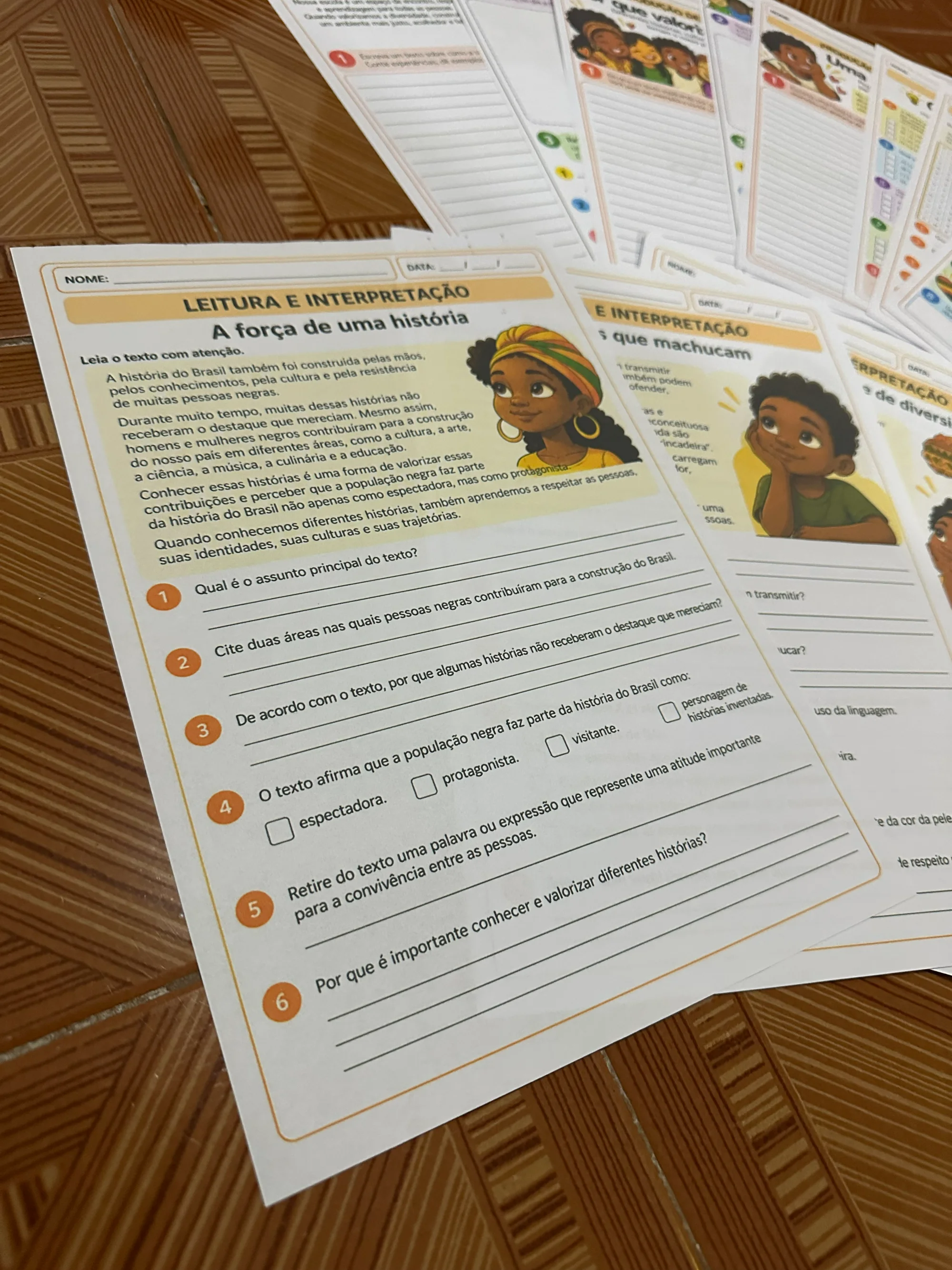 15 Atividades de Consciência Negra + 3 produções de texto — amostra 6: Atividades de Consciência Negra 3º ao 5º ano, com…