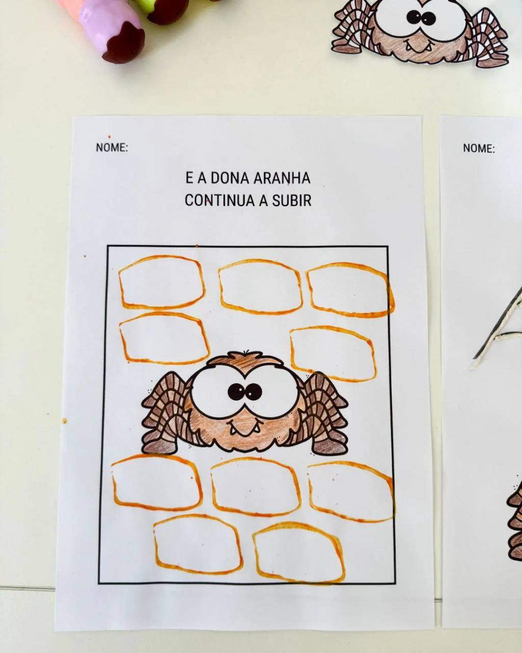 Kit Atividades de Artes Dona Aranha — amostra 3: O Kit de Atividades de Artes – Tema Dona Aranha é um material completo e…