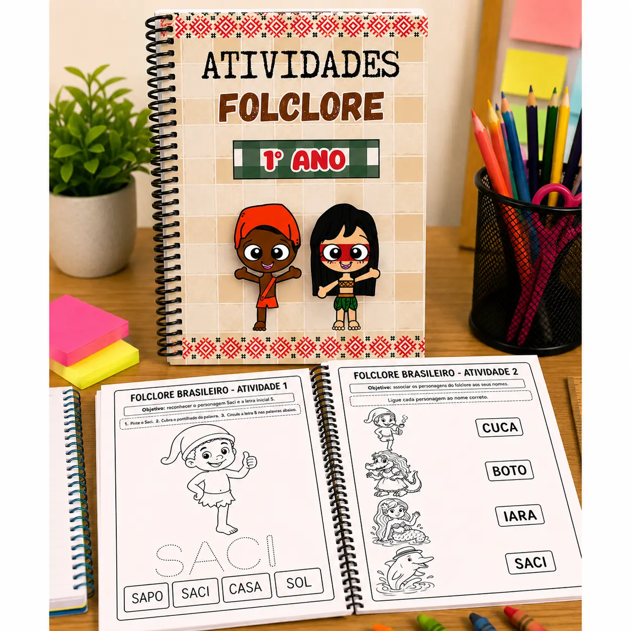 Kit Atividades de Folclore – 1º Ano – PDF para Imprimir — capa do material