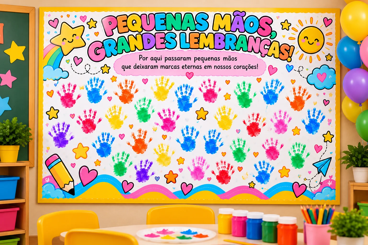 Kit Aula da Saudade – Painel de Mãozinhas e Estrela em PDF — amostra 3: 🎯 OBJETIVOS PEDAGÓGICOS