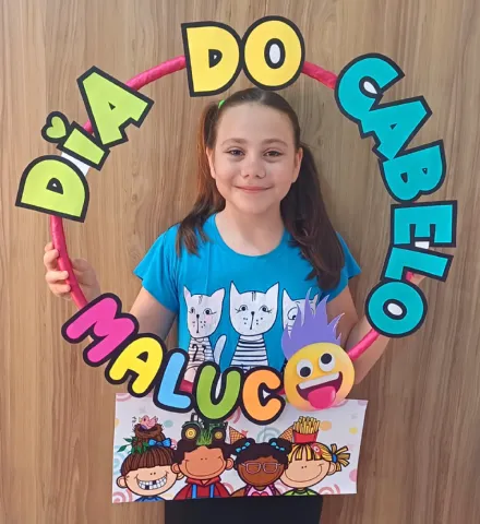 Kit Bambolê Dia do Cabelo Maluco | Moldura para Fotos. — amostra 6: Bambolê Dia do Cabelo Maluco para imprimir