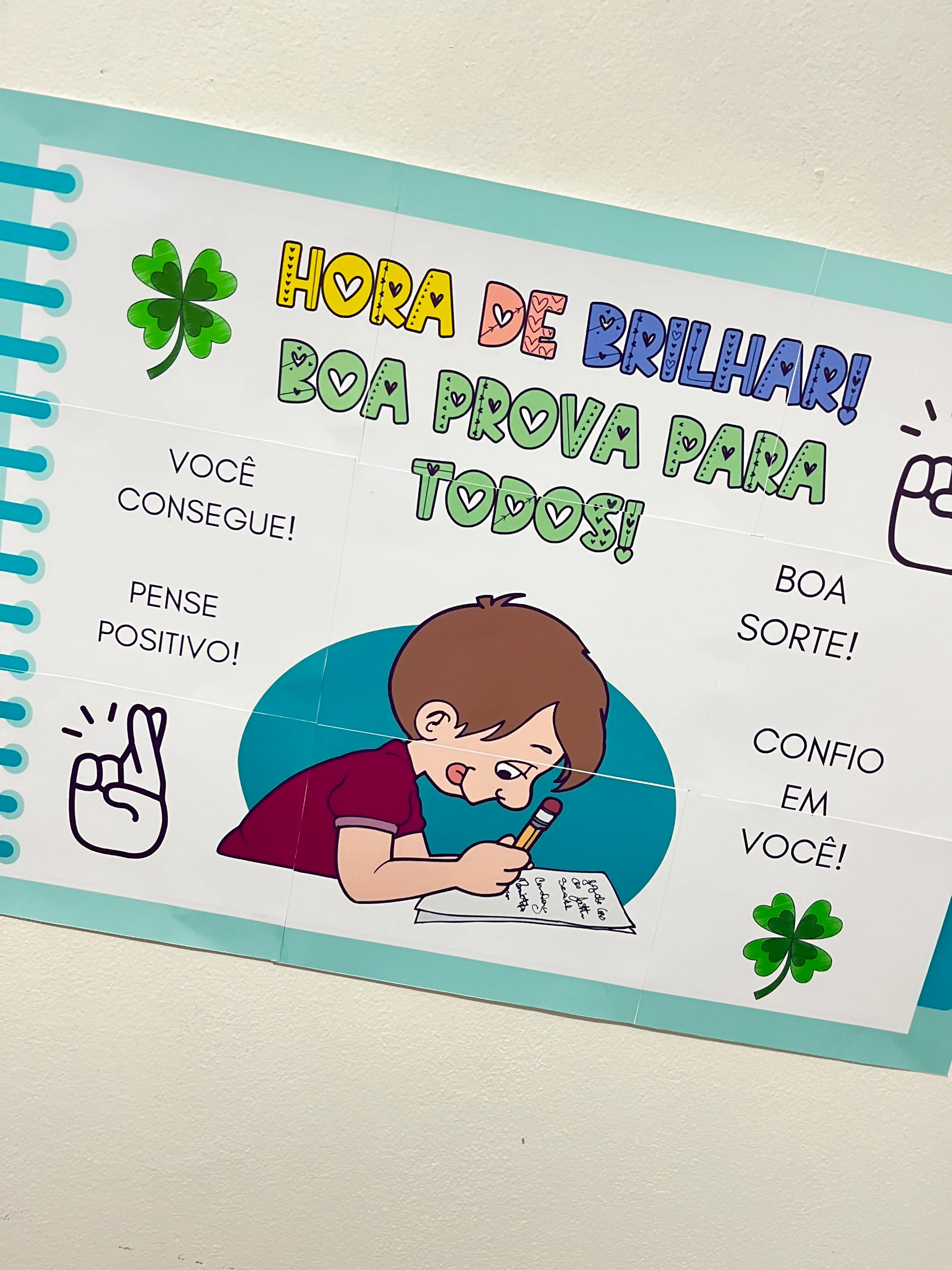 Kit Boa Prova Hora de Brilhar – Incentivo para Avaliações — amostra 7: Deixe o momento das avaliações mais leve e acolhedor