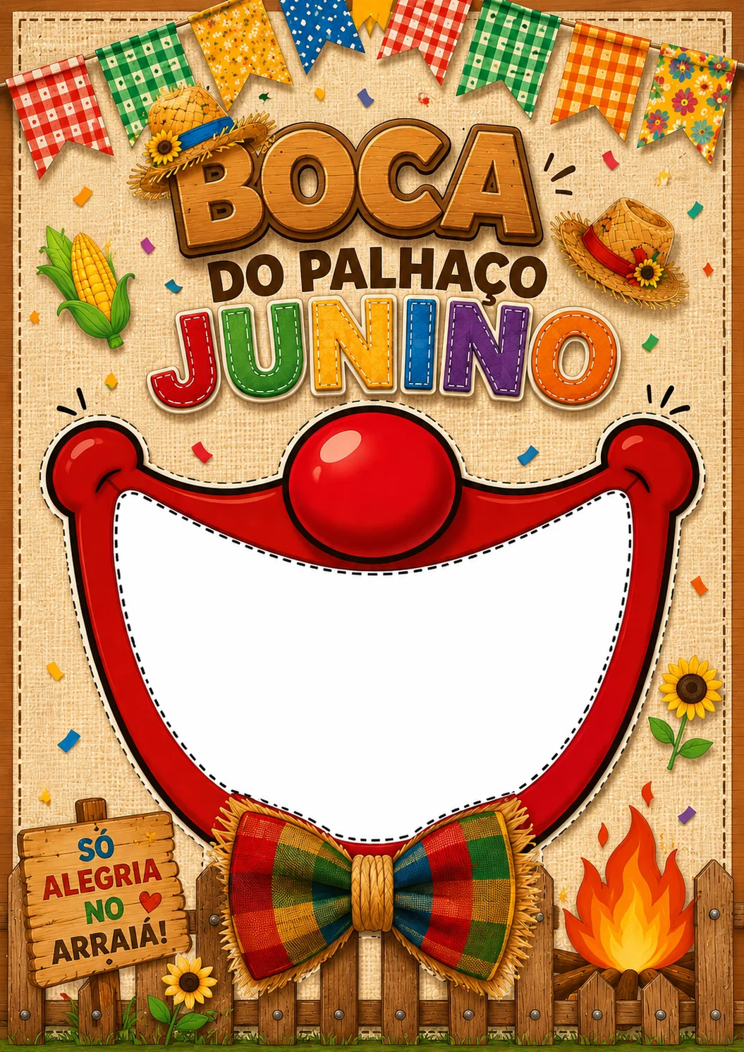 🤡🌽 KIT BOCA DO PALHAÇO JUNINO LÚDICO.🌽🤡 — amostra 2: 📦 O QUE VOCÊ RECEBE