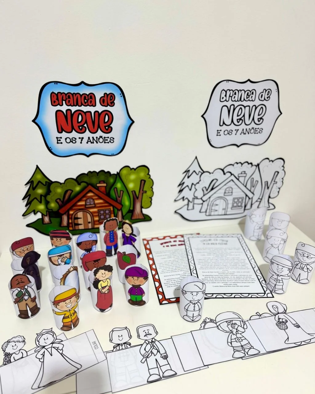 Kit Branca de Neve 3D - Atividade lúdica — Alfabetização para Educação Infantil: Para trabalhar diversas habilidades com…